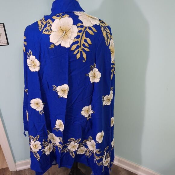 Hibiscus Collection Hawaii Women's Sarong Fringed Swim Cover Up Wrap One size - Picture 2 of 3